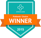 Opencare Patients' Choice Award winner badge, 2015